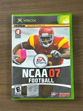 NCAA Football 07 Microsoft Original Xbox 2006 NTSC EA Sports Disc Case No Manual